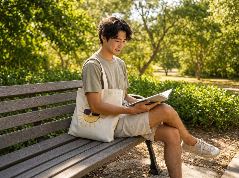 Lezen in het park